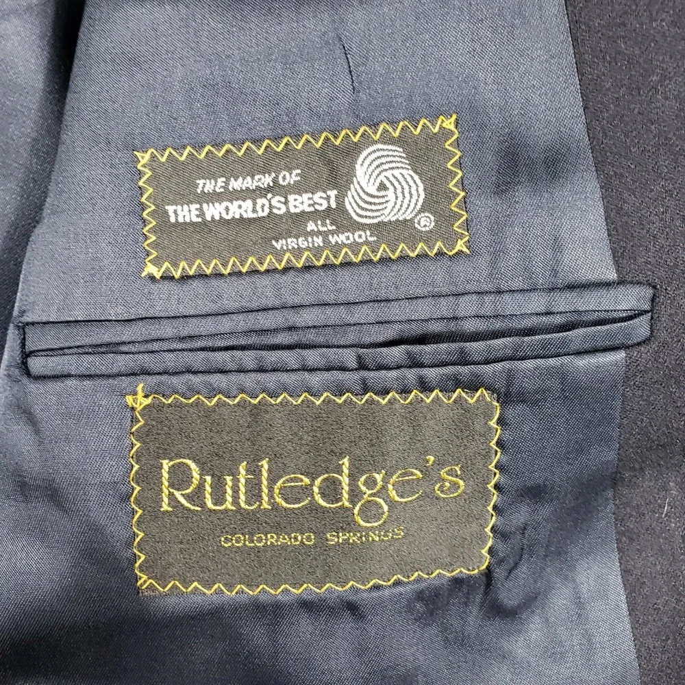 Polo University Club Ralph Lauren Mens‎ Pinstripe Blazer Suit Jacket Navy 42 L